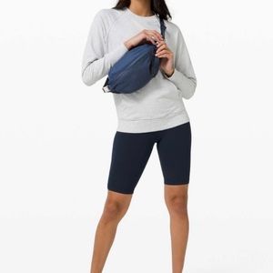Lululemon all hours belt bag blue double zipper